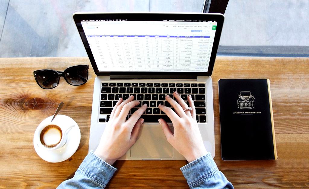 Student learning computer basics